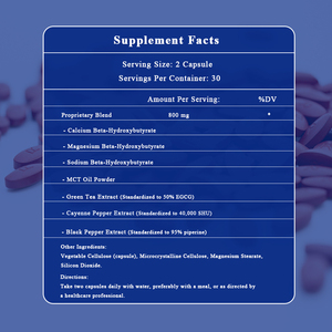 OEM Vegan Keto Bhb Acv Capsules Contrôle du poids Keto Bhb Capsules Brûleur de graisse - Product Image 6