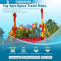 Manège à sensations fortes Top Spin, équipement de terrain de jeux en acier de haute qualité pour centre commercial, à vendre