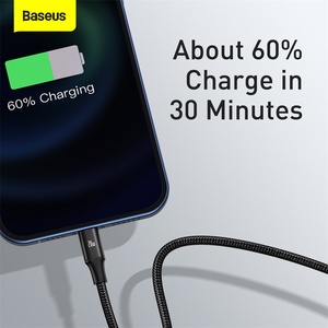 Ba <span class=keywords><strong>seus</strong></span> Rapid Series 3 en 1 Cable de datos de carga rápida Tipo-C a C + L + C PD 20W Cable de carga rápida para teléfono móvil y tableta - Product Image 2