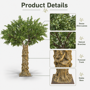 Grand olivier artificiel sur mesure ignifuge, plantes artificielles géantes, olivier artificiel commercial pour aménagement paysager - Product Image 2