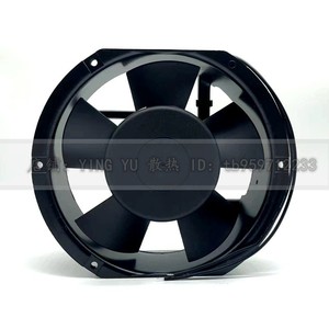 ฮับอร์พัดลมระบายความร้อนแบบไหลตามแนวแกน 17 ซม. 220V 35W ลูกปืนติดผนังสีดำ - Product Image 3