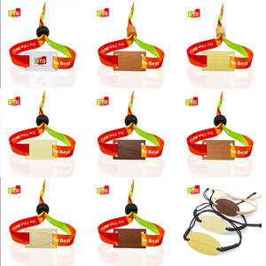 Se puede acceder a las pulseras <span class=keywords><strong>RFID</strong></span> de tarjeta de bambú/madera personalizadas para controlar el pago sin efectivo Pulsera de tela NFC - Product Image 6