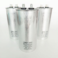 Condensateur à film mince CBB65 450V 80UF certifié CRD pour climatiseur, réfrigérateur, congélateur, boîtier en aluminium, directement de l'usine