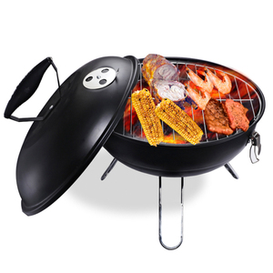 <strong>Best</strong> Sale Modern Outdoor Portable Multifunction Mini Steel Chrome Plated Round BBQ <strong>Grill</strong> Grate <strong>Tabletop</strong> Trolley Charcoal <strong>Grill</strong> - Product Image 3