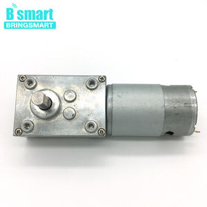 Motor de CC con Engranaje Helicoidal BringSmart A58SW-555 de 12 Voltios, Baja Velocidad, Proveedor de Motores con Certificación CE, Motor Eléctrico Mini de 24v con Caja de Engranajes Autoblocante - Product Image 3