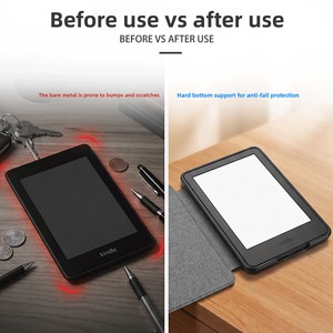 Funda Protectora de Cuero para Kindle, Compatible con Kindle 2022 y Paperwhite 654/658 Edición Juvenil, Lino - Product Image 2
