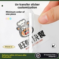 Étiquettes en métal PVC personnalisées avec estampage à chaud or, impression par transfert UV, autocollants en cristal pour impression de logo publicitaire, promotion de produits