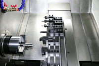 Tour CNC à outils multiples YH36A, compact à banc incliné, diamètre de barre 35 mm, pour le tournage de petits arbres et de bagues de quincaillerie et automobile