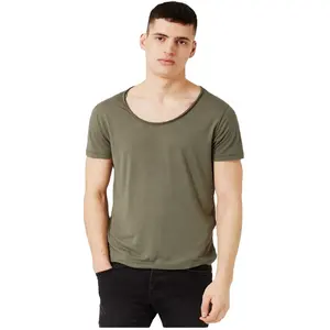 Hochwertige Mode T-Shirt für Männer benutzer definierte Kleidung U-Ausschnitt Slim Fit High-End-Blank-T-Shirt