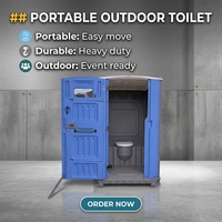 Toilettes mobiles à vendre, cabine de toilettes portable avec lavabo pour chantier, vente en gros