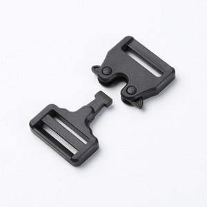 Hebilla de plástico de 25 mm con cierre a presión, negra, ajustable, para accesorios de bolsos y equipaje - Product Image 3