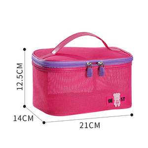 Nouvelle trousse de maquillage ouverte pour les vacances, sac de rangement pour voyages d'affaires, fabricant de trousses de maquillage, grande capacité, sensation haut de gamme - Product Image 2