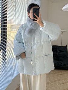 Écharpe en fourrure <span class=keywords><strong>de</strong></span> renard coréen, manteau classique, couleur personnalisée, 90% <span class=keywords><strong>duvet</strong></span> <span class=keywords><strong>d</strong></span>'<span class=keywords><strong>oie</strong></span> blanc et <span class=keywords><strong>doudoune</strong></span> - Product Image 6