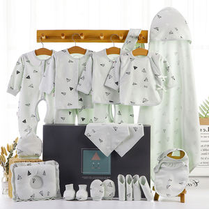 Caja de Regalo para Bebé Recién Nacido al por Mayor, Conjuntos de Ropa Casual 100% Algodón para Todas las Temporadas, Antibacterianos - Product Image 1