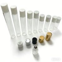 Flacon à bille de distribution en stock, flacon vide, échantillon de parfum 2 ml, flacon d'huile essentielle transparent 3 ml