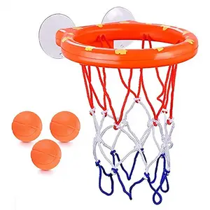 Çocuk spor oyunu güçlü vantuz Mini çekim ile basketbol potası topları Set eğitim küvet banyo oyuncakları topları