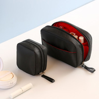Sacs cosmétiques imprimés avec logo, petits et grands, à fermeture éclair, multi-usages, en polyester, style japonais, fabriqués en Chine, pour maquillage et médicaments