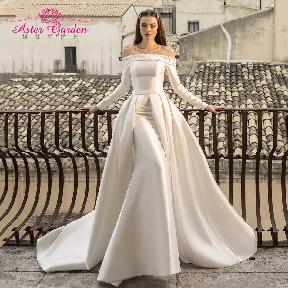 Aster Garden取り外し可能マーメイドウェディングドレス2025