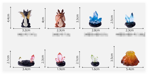 Figurines de sculpture en résine de <span class=keywords><strong>dragon</strong></span> miniature réaliste en 3D à faire soi-même, lumineuses et peintes à la main, pour les jouets des enfants - Product Image 2