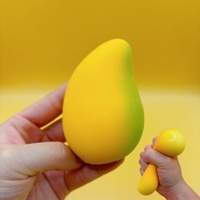 Jouet anti-stress en TPR à rebond lent, en forme de mangue, pour la décompression et la relaxation des jeunes