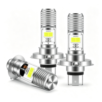 Ampoule de phare COB-4SMD 2 LED H7 H11 Jaune Blanc Double Couleur Feux de Croisement et de Route Feux Antibrouillard