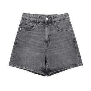 ZEVITY, pantalones cortos vaqueros de cintura alta para mujer, ropa de calle elegante de verano, pantalones cortos informales ajustados para mujer, pantalones cortos vaqueros rectos en 4 colores para mujer - Product Image 5