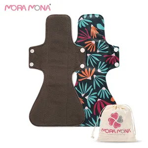 Mora Mona higiene organic pad sanitary napkin leakproof slips reusable pretty thin cloth pad