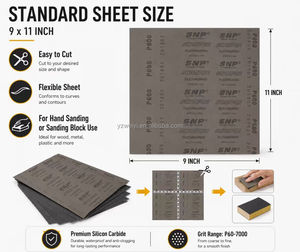 Papel de Lija P7000 con Respaldo de Látex Flexible, Papel de Lija de Carburo de Silicio Resistente al Agua, Abrasivo <span class=keywords><strong>para</strong></span> Automóviles y Plástico OEM - Product Image 3