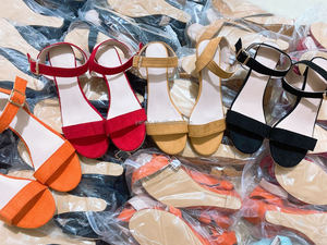 New Arrival Buckle Ankle Strap Slingbacks <strong>Wedge</strong> Heel Women <strong>Summer</strong> Office Lady Sandals Office Lady <strong>Shoes</strong> - Product Image 3