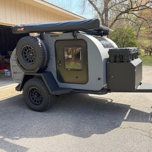 Caravan RV Teardrop Mini Off-Road 4x4 per 4 Persone, Moderno, Impermeabile, in Acciaio Inossidabile, Leggero, per Viaggi su Strada - Vendita all'Ingrosso - Product Image 2