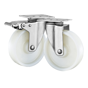 75Mm 100Mm 125Mm Middelzware Roestvrijstalen Nylon Wielen Industriële <span class=keywords><strong>Trolley</strong></span> Wielen - Product Image 6