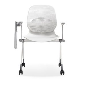 Middle Back Plastic Modern Conference Training Chair with <b>Table</b> Attached School <b>Study</b> Training Chair - Product Image 6