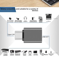 Adaptateur OTG Type-C vers USB3.2, câble en alliage d'aluminium pour phablet, clé USB, disque dur, casque, souris, adaptateur USB 3.2 pour téléphone portable