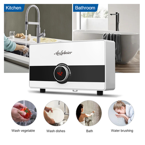 Calentador de Agua Instantáneo Eléctrico de 220v y 5.5kw, Moderno, Vertical, de Nueva Tecnología, Calentamiento Rápido, para Instalar Bajo el Fregadero - Product Image 2
