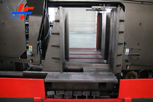 Machine à scier à ruban automatique CNC <span class=keywords><strong>GS800</strong></span> JINFENG pour métaux, barres, tubes, RHS, lots de 800x800mm, guidage linéaire de coupe, 380V 50HZ, avec évacuation des copeaux - Product Image 3