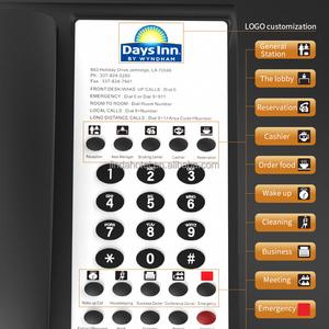 <span class=keywords><strong>Téléphone</strong></span> <span class=keywords><strong>fixe</strong></span> sans fil avec logo personnalisé <span class=keywords><strong>Téléphone</strong></span> de bureau d'hôtel à bas prix avec matériau ABS pour hôtels - Product Image 5