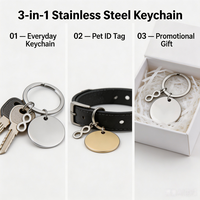 Porte-clés en acier inoxydable avec symbole de l'infini, électroplaqué, impression couleur au laser, gravure personnalisée, élégant pour femme de bureau