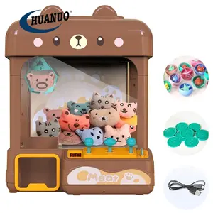 Kids Mini Claw Machine with Prizes Volume Control and 60 Seconds Countdown Toy Vending Machine