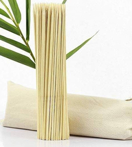 <span class=keywords><strong>Kebab</strong></span> responsables desechables de madera aperitivo brocheta de bambú kabob comida 50 cm carne barbacoa redonda uso hecho a mano pincho/stick - Product Image 4