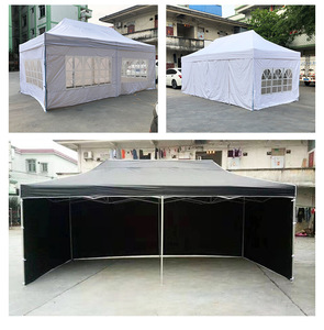 Chine - Tonnelle pliante portable en aluminium 4x6 m, double couche, imperméable, toutes saisons, pour extérieur - Product Image 3