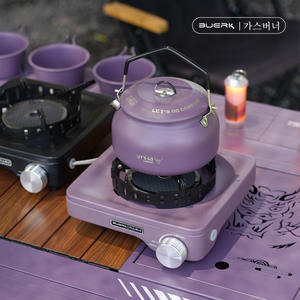 Estufa de Camping Portátil Buerk, Quemador de Gas con Soporte para Olla Extraíble y Bloqueable, Diseño Resistente al Viento para Uso en Exteriores - Product Image 3