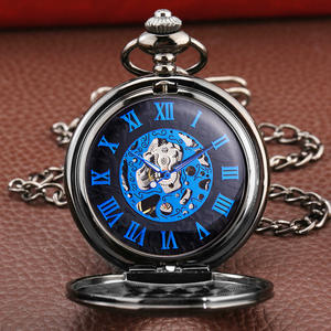 นาฬิกาพกแบบกลไกวินเทจลายสัตว์นำโชค <span class=keywords><strong>Pixiu</strong></span> สำหรับผู้ชาย พร้อมสายโซ่ เหมาะสำหรับเป็นของขวัญโบราณ - Product Image 5