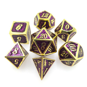 Metall würfel Set DND Würfel Set 7PCS D & D Polyed rische Würfel Dungeon und Dragon RPG D und D Rollenspiele Würfel D20 D12 D6 D8 - Product Image 4