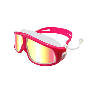 Dongguan Factory, venta al por mayor, gafas de natación para niños, Marco grande, silicona antivaho con tapón para los oídos para niños - Product Image 1