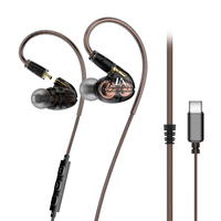 Écouteurs intra-auriculaires filaires de gaming Lafitear LT1 détachables, IPX-4, basses HiFi