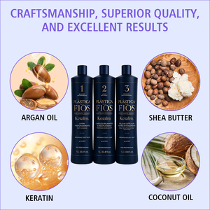 Traitement capillaire lissant et volumisant Joynna Brazilian Keratin Organic Anti-Dandruff avec huile d'argan et formule crème - Product Image 5