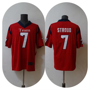 Jersey Sepak Bola Amerika Houston Unisex Berkualitas Tinggi, Bahan Polyester 100% Bernapas, Bordir Dapat Disesuaikan, Cocok untuk Musim Panas - Product Image 6