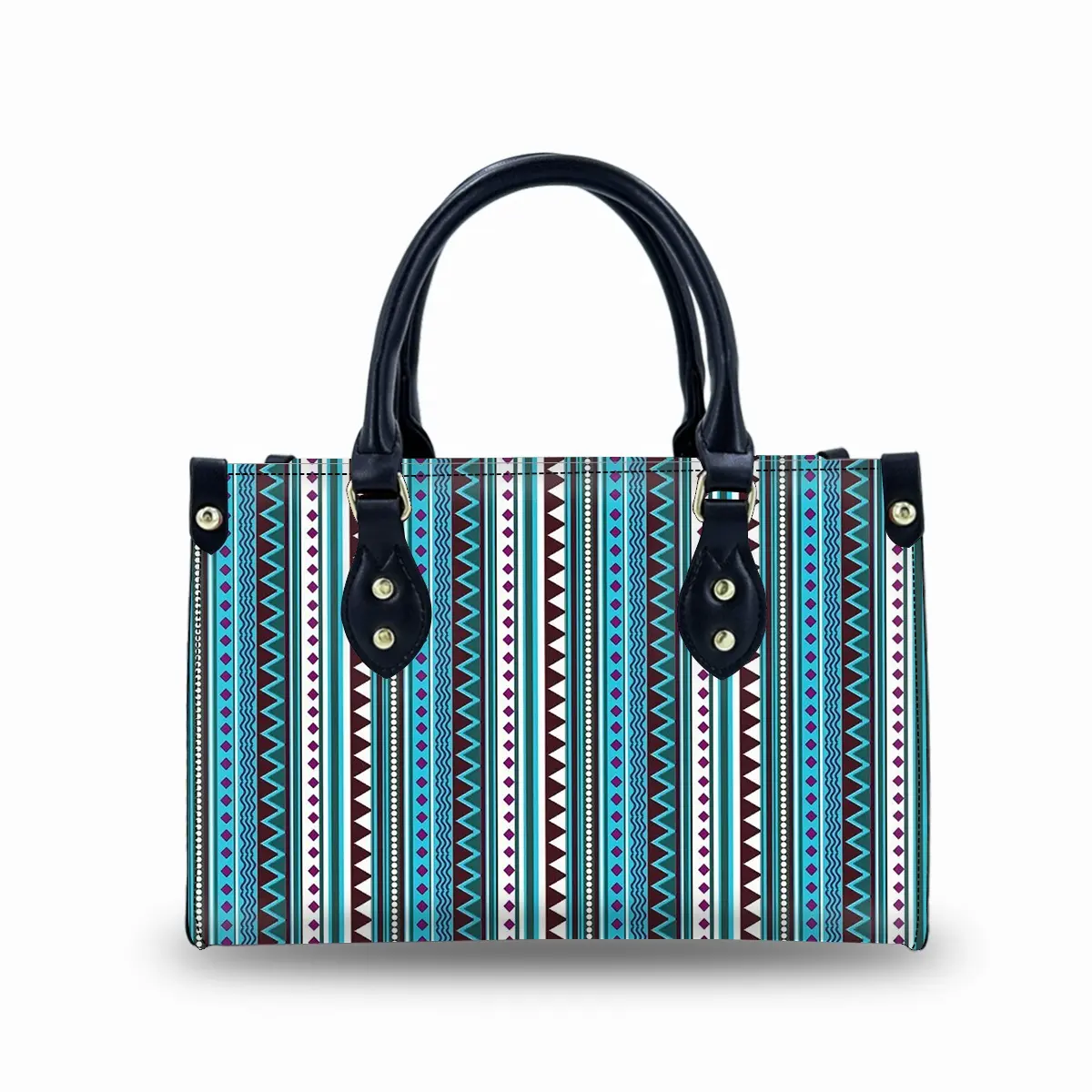 नई नवीनतम डिजाइन महिलाओं के हैंडबैग लाइन पैटर्न बड़े ढोना बैग के साथ कस्टम मुद्रित लोगो Minimalist ढोना बैग