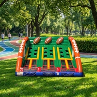 Grand jeu gonflable de lancer de ballon de football pour événements sportifs en plein air, fêtes et entreprises, marque MILE, garantie 3 ans