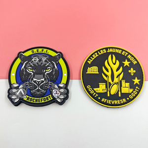 Quần áo phụ kiện tùy chỉnh Dập nổi 3D Silicone PVC vá hat may trên cao su mềm logo huy hiệu Nhiệt Báo Chí PVC các bản vá lỗi cho quần áo - Product Image 4